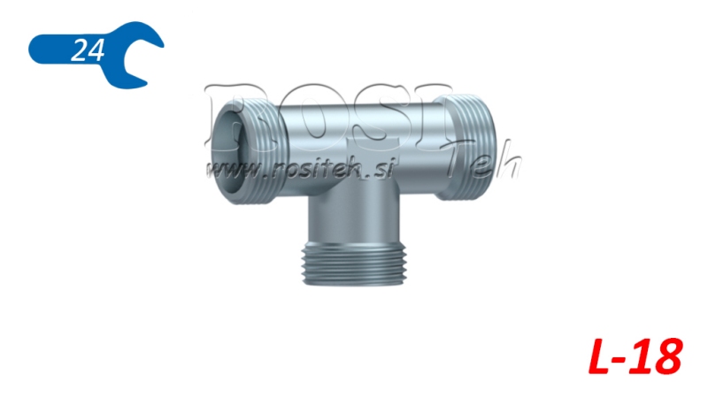 HYDRAULIK T-ANSCHLUSS L-18 MIT MUTTER