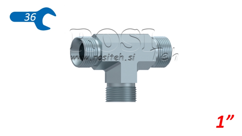 HYDRAULIK T-ANSCHLUSS BSP MÄNNLICH-MÄNNLICH 1