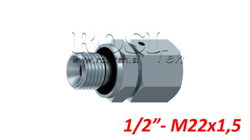 HYDRAULISCHER ZWEIWEGEVENTIL EINGEBAUTER SCHRAUBENVERBINDUNG AOVR ED BSP1/2 - M22X1,5