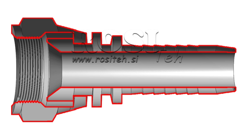 HYDRAULISK FORBINDELSE DKJ JIC74° HUN DN16-7/8-14