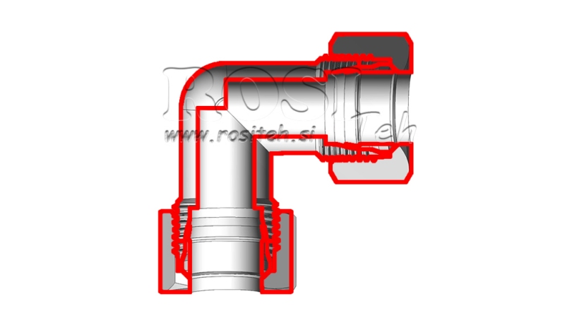 HYDRAULIK KNIE L-18 MIT MUTTER