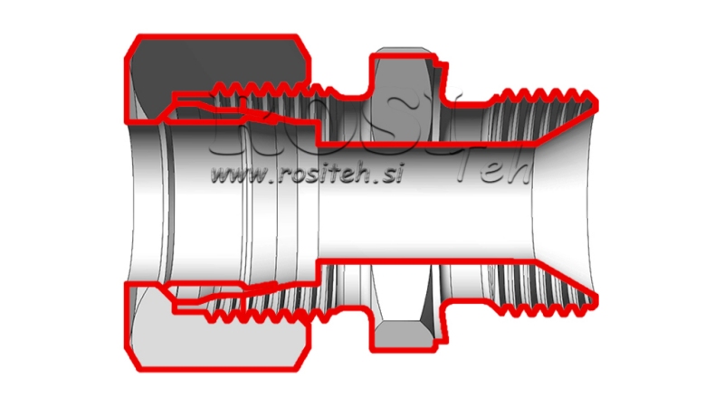 HYDRAULIKVERSCHRAUBUNG mit Mutter AL8-BSP1/8