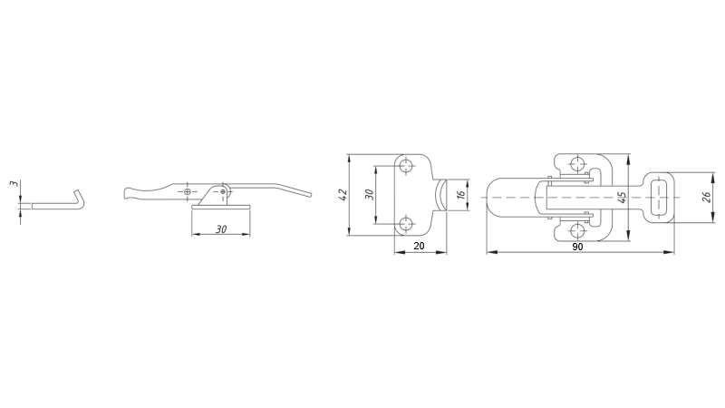 BORDWANDVERSCHLUSS TYP NAPA L