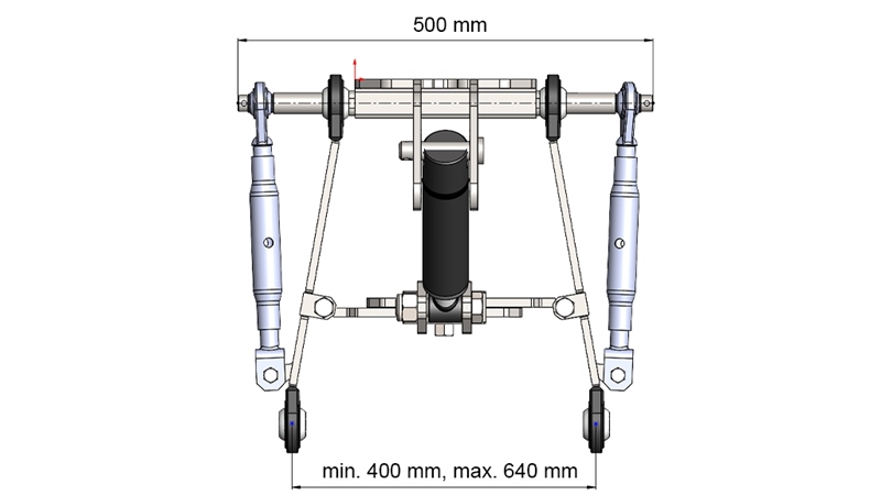 UNIVERSALE FRONTHYDRAULIK CAT. 1 - ECO FÜR TRAKTOR