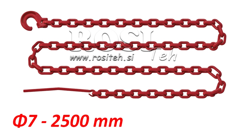 SKOVBRUGS KÆDE STØRRELSE 7-2500MM