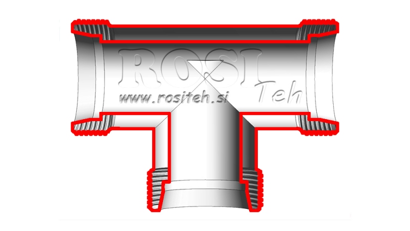 HYDRAULIK T-ANSCHLUSS L-15 MIT MUTTER