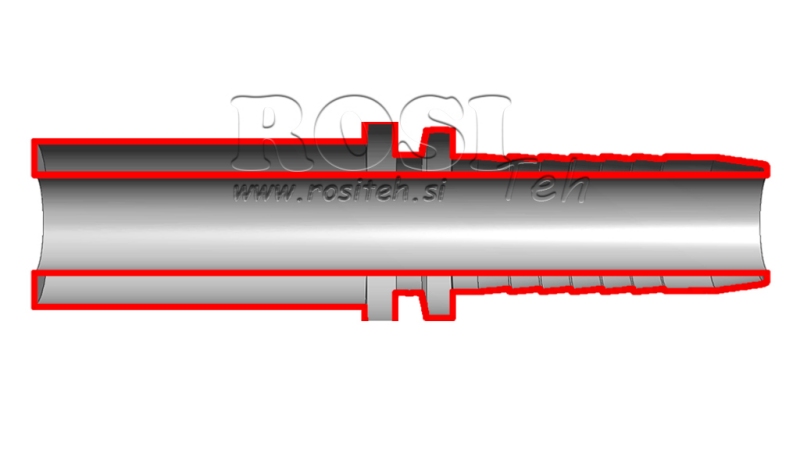 HYDRAULISK FORBINDELSE SLANGE RET DN10-d.14