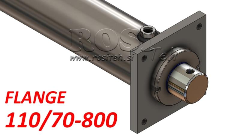 HYDRAULISK CYLINDER MED MONTERINGSPLADE 110/70-800