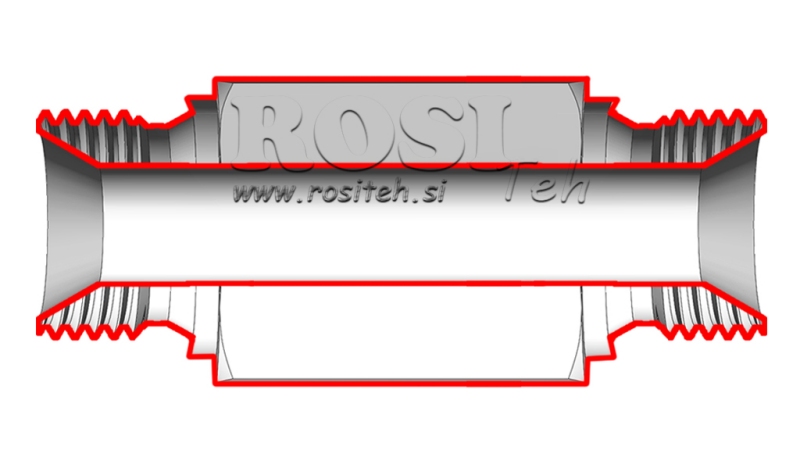 HYDRAULISK ADAPTER HAN-HAN 3/8