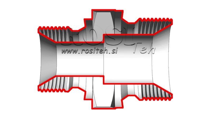 HYDRAULISK REDUCER BSP 1/2-3/4