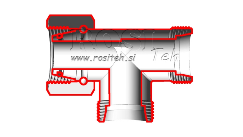 HIDRAVLIČNI T KOM S-8 Z VRTLJIVO MATICO STRANSKO M16x1,5