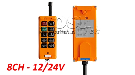 RADIO CONTROLLER 8CH - 12/24V
