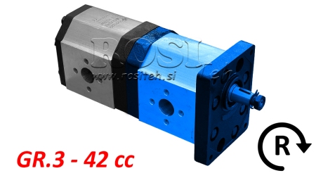 HYDRAULISK PUMPE 30C42X241 FORAN GR.3 42 CC HØJRE