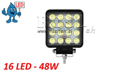 LED ARBEJDSLYS - LYS 16 LED 48W 12V-24V
