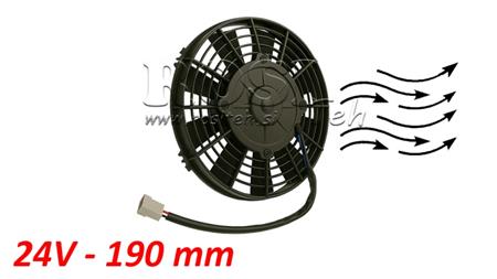 AXIAL LÜFTER - VENTILATOR 190 mm - ZULEITEND 24V