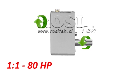 UMKEHRGETRIEBE FÜR TRAKTOR - INVERSION 1:1 (80PS-60kW) MUFFE-STUMMEL