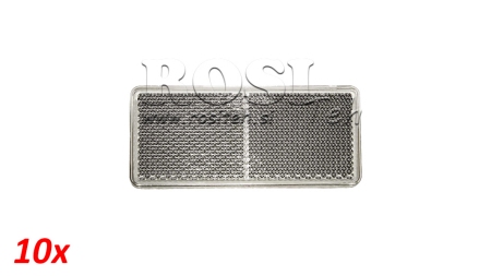 REKTANGULÄR REFLEKTOR VIT 105X48 (10ST)