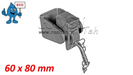 Gaffelbeslag til tippvogn caisson 60X80MM ECO