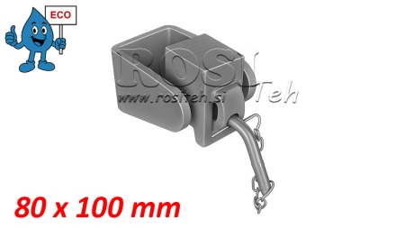 Gaffelbeslag til tippvogn caisson 80X100MM ECO