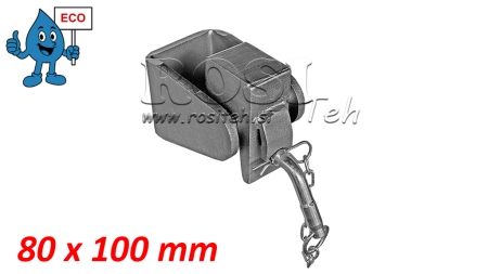 Gaffelbeslag til tippvogn caisson 80X100MM ECO