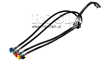 HANDVERTEILER VENTIL MIT SCHLAUCHEN FÜR DEN TRAKTOR KIPPERAUSGANG ERWEITERUNG DF-6/2 60 lit/min