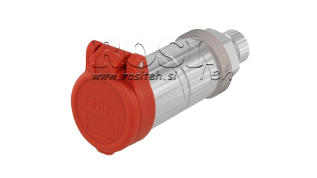 RØD BESKYTTENDE DÆK PVC HUN QUICK COUPLING PUSH PULL