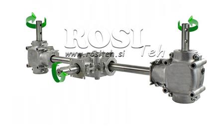 SET VON REDUZIERUNGEN 1:1.35 (22HP-16kW) FÜR DREIFACHGETRIEBE L:770