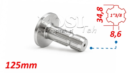 HRIADEĽ DRÁŽKOVANÁ S PRÍRUBOU 1 3/8