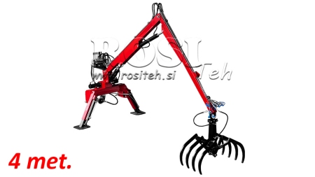 TRAKTOR HYDRAULISK LÆSSEMASKINE MED FORK HUT 4M