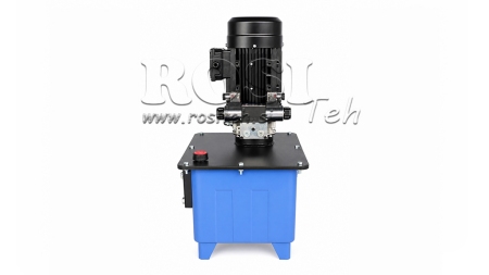 MINI HYDRAULIKAGGREGAT 380V AC (4 kW) - 8 cc - 12 lit/min - tank 25 lit