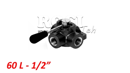 MANUELLE 3 WEGE VENTIL DF 1/2 - 60 lit