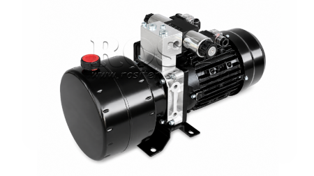 MINI HYDRAULICKÁ JEDNOTKA 230V AC (0,75 kW) - 3,7 cc - 5,2 lit/min - nádrž 4 lit