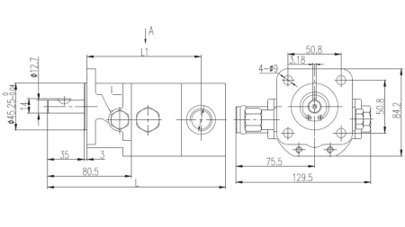 ΥΔΡΑΥΛΙΚΗ ΑΝΤΛΙΑ HI-LO 16GPM 12.9 CCM + 4.1 CCM ΔΕΞΙΑ