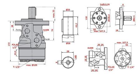 HYDRAULISK MOTOR MR 250