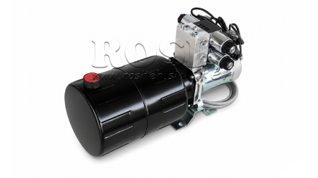 MINI HYDRAULIKAGGREGAT 12V DC - 1,6kW = 2,1cc - 8 lit - 2x Doppelwirkende Funktion (Metallgehäuse)