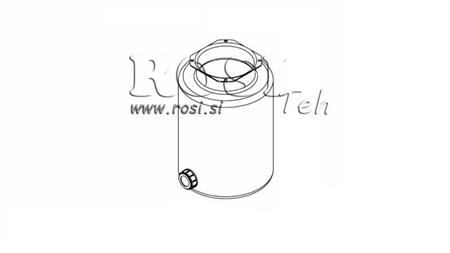 METALLTANK ROLL PP 8 LITER HORIZONTAL-VERTIKAL