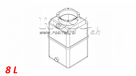 TANK PVC ROLL PP 8 LITER HORISONTAL-VERTICAL
