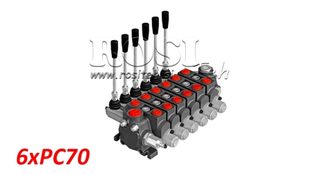 MANUELL HYDRAULISCHES VENTIL SEKTIONAL 6xPC70