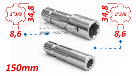 HRIADEĽ DRÁŽKOVANÁ 13/8 na 13/8