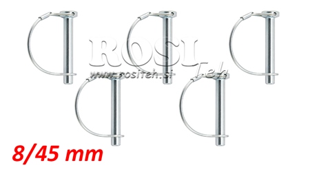 KLAPPSTECKERKOMPLET HALBKREIS FI 8/45 mm (5 Stück)