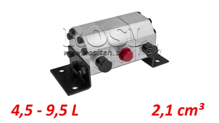 HYDRAULISK GIR FLOW DELER 2/1 (4.5-9.5 LIT - MAX.240BAR) 2.1CC/SEG