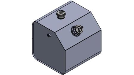 METALLTANK OBEN 250 Lit 600x600x800mm