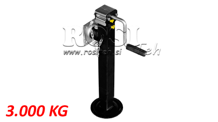 GANGSTØTTEBEN MED FLANGE 300mm - 3.000kg