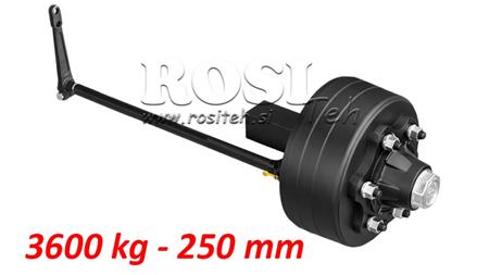 POLOSOVINA Z ZAVORAMI 3.600 kg l.250 mm