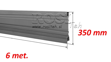 BORDWAND FÜR KIPPERANHÄNGER 6 m - HÖHE 350 mm