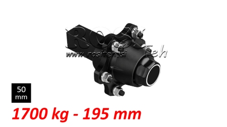 HALBACHSE OHNE BREMSEN - 1700 kg (6 SCHRAUBEN) - 195 mm