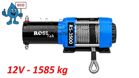 12 V ELEKTRIČNI VITEL RS-3500 - 1585 kg SINTETIČNA VRV ECO
