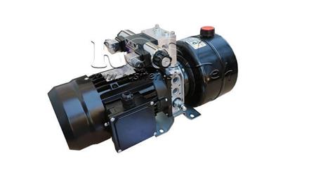 MINI HYDRAULISK AGGREGAT 230V AC (0.75 kW) 85 bar - 3.7 cc - 5.2 lit/min - tank 4 lit