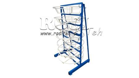 STAND FÜR ABWICKLUNG VON HYDRAULIKSCHLÄUCHEN