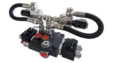 HYDRAULISK VENTIL 2xZ80 12V DC MED FLYDENDE FUNKTION